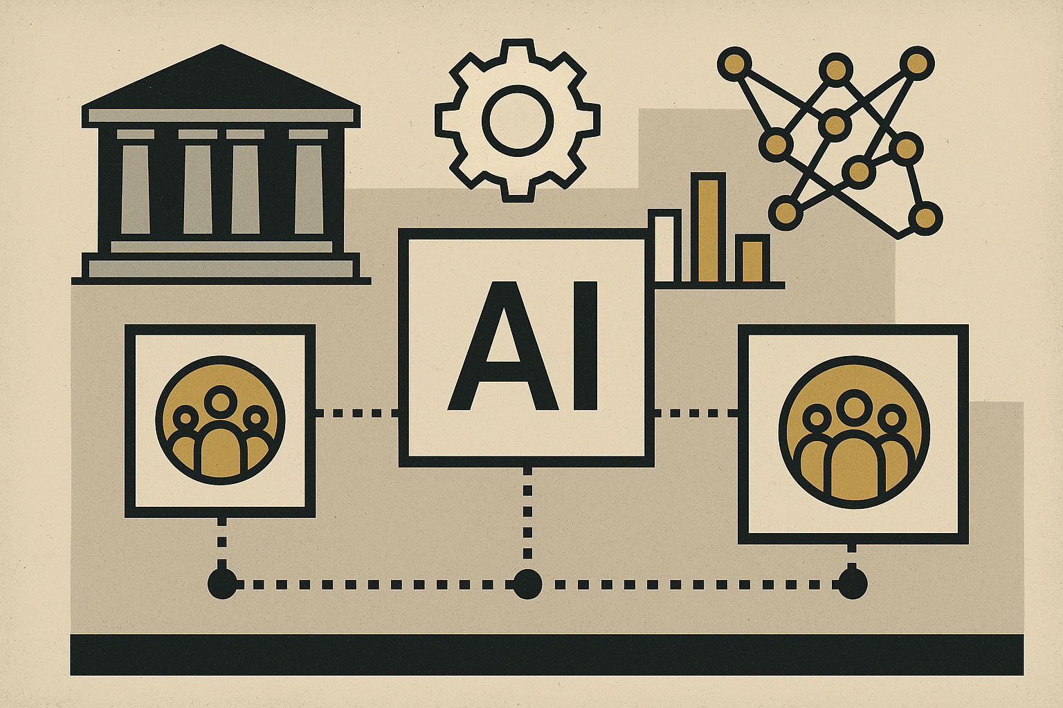 Diagram of collaborative AI development.