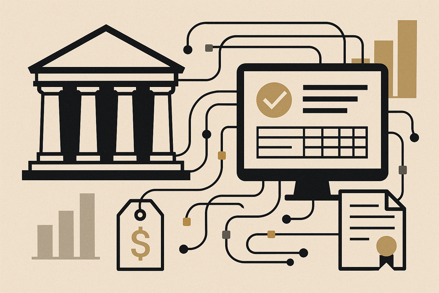 Conceptual diagram of a federal procurement platform.