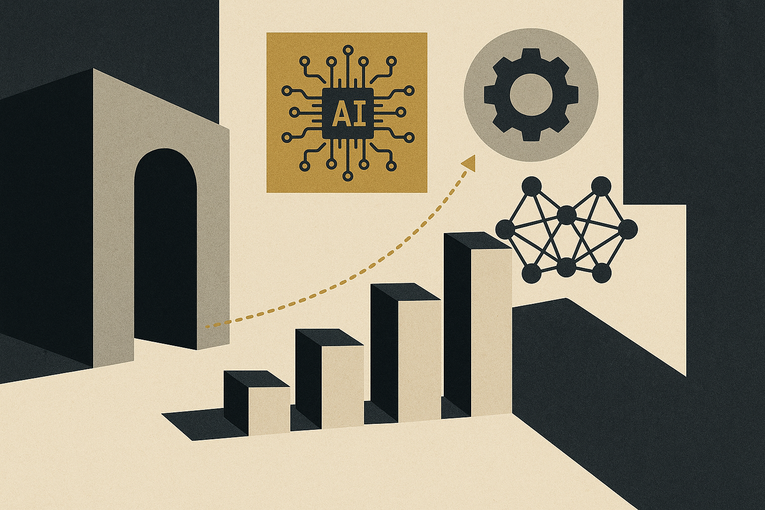 Visualization of AI systems with varying autonomy levels.