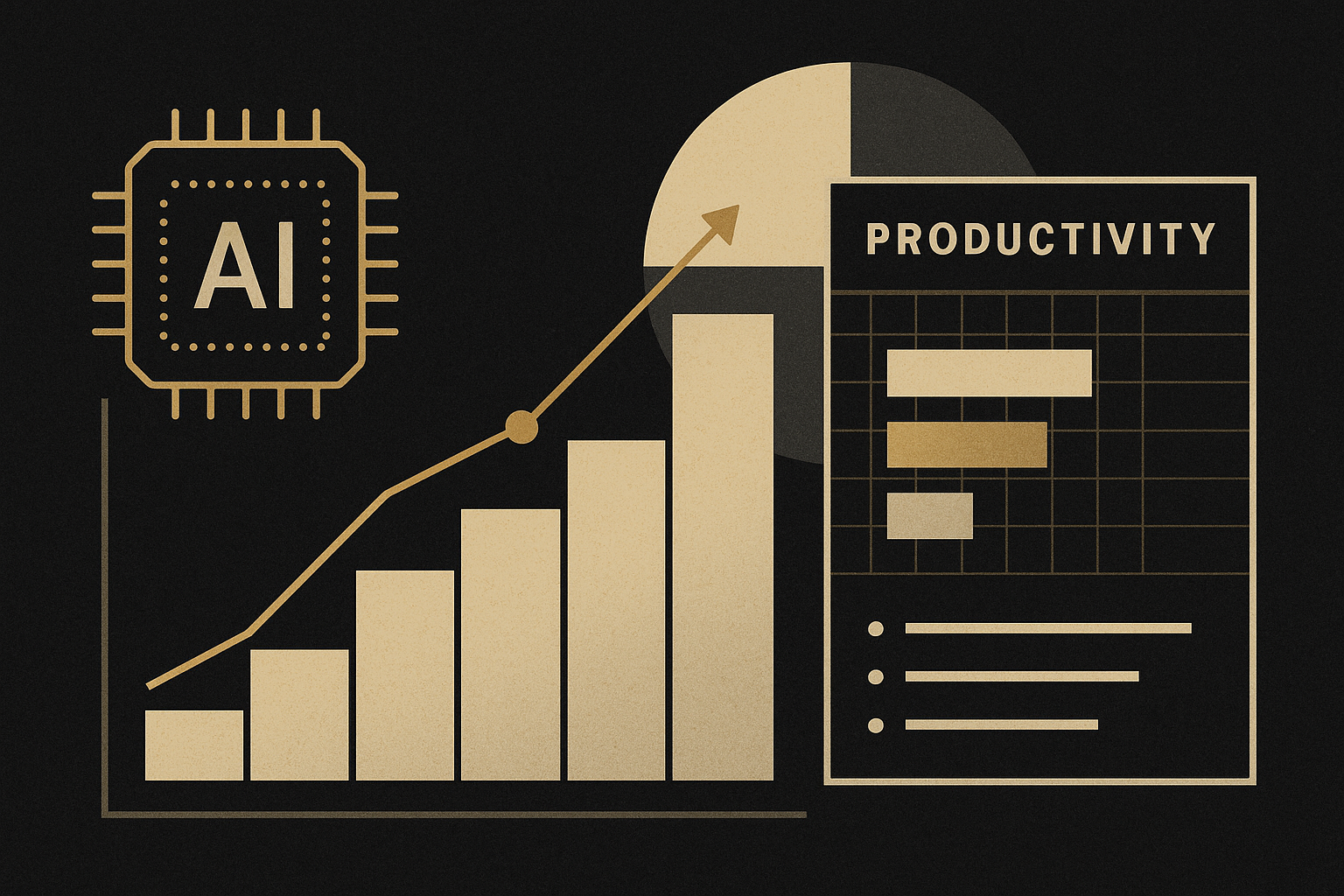 Data visualization of AI impact on developer productivity.