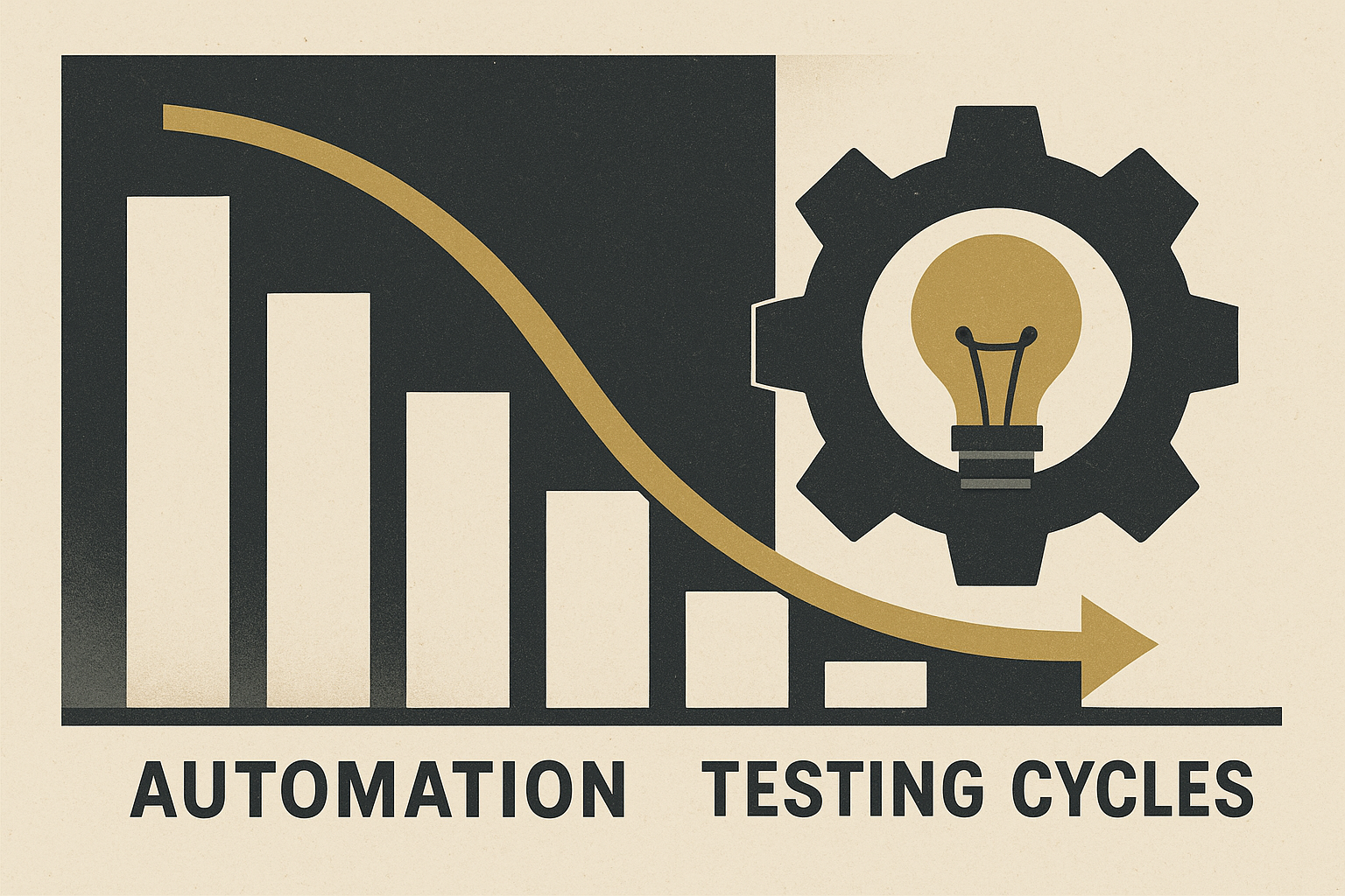 Diagram illustrating the impact of automation on testing cycles.