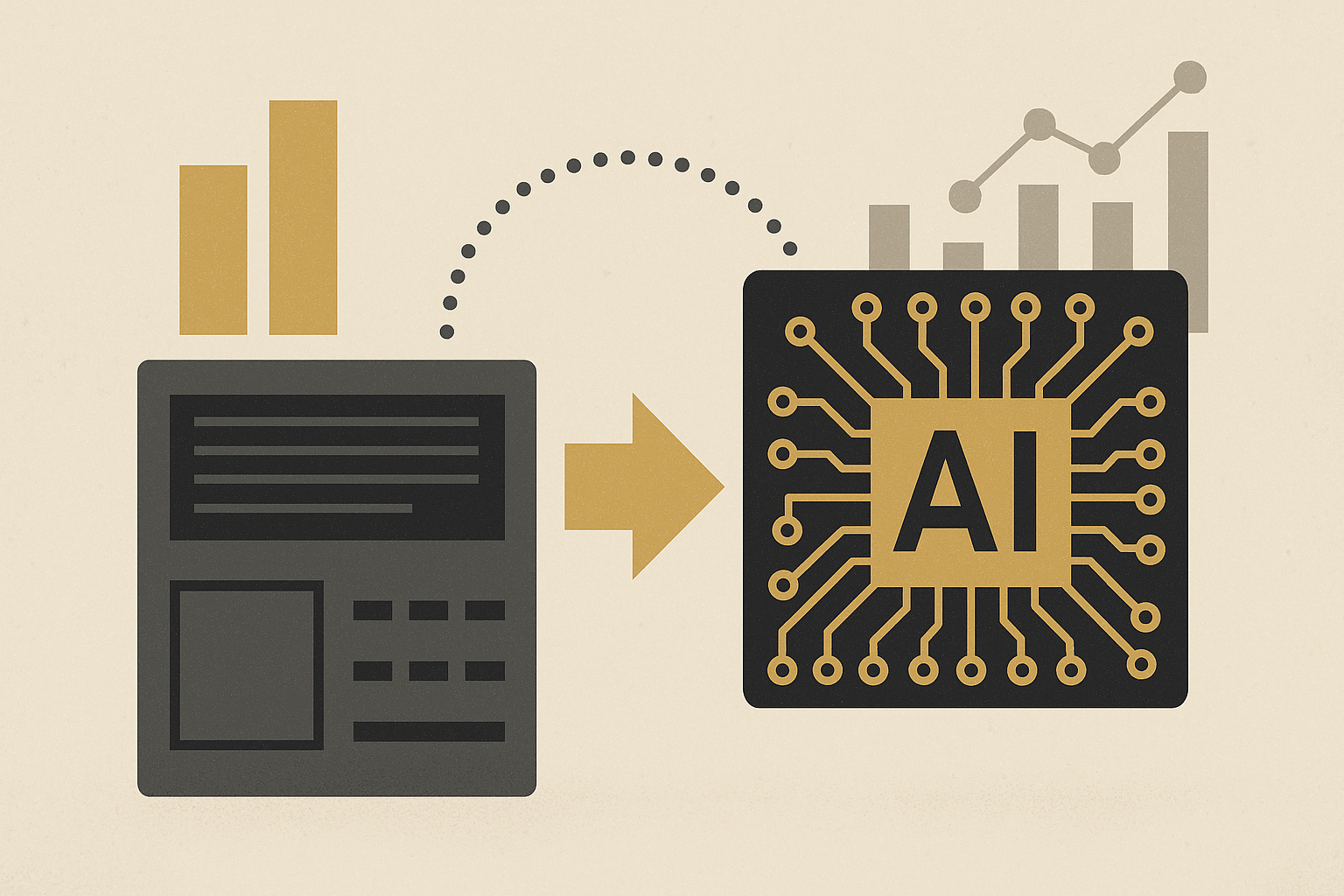 Diagram of AI transforming a legacy module.
